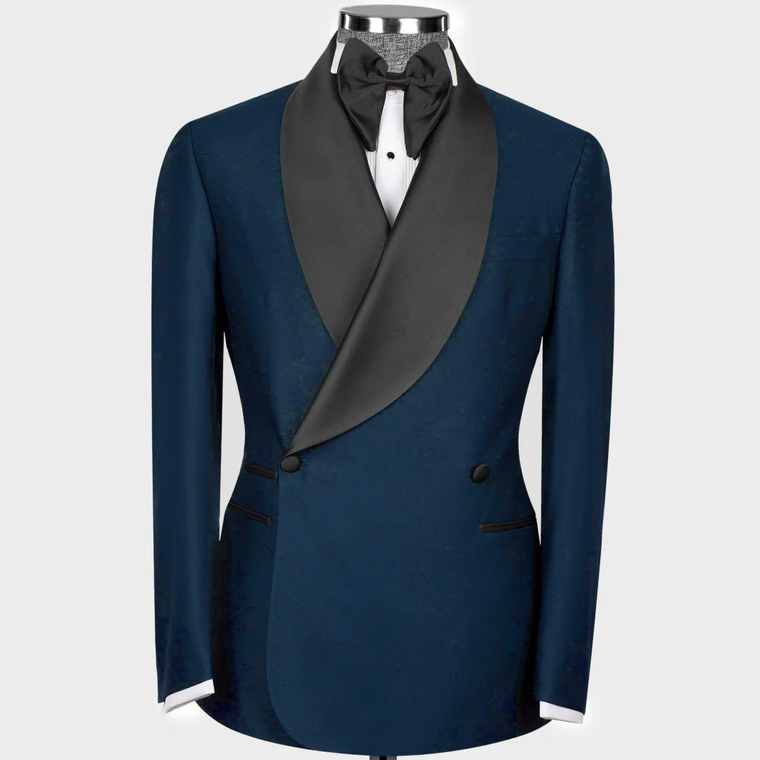 Stylish Bright Lapel 2-Piece Wedding Suit