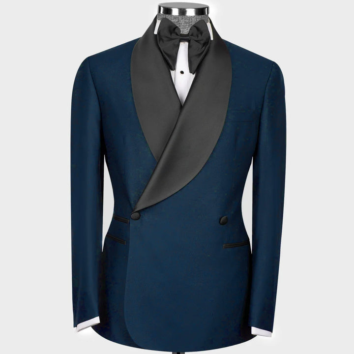 Stylish Bright Lapel 2-Piece Wedding Suit