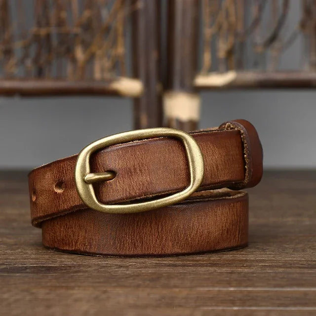 Retro Genuine Leather Adjustable Belt