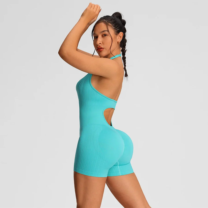 Overalls Short Fitness Jumpsuit