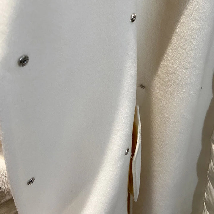 Elegant Double-faced Goose Down Long Jacket