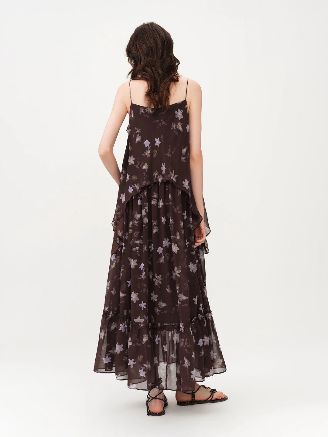 Romantic Resort Style Ruffled Gown