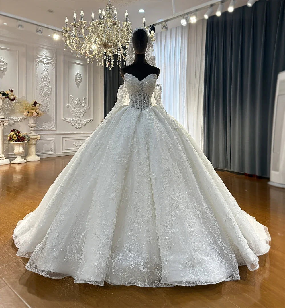 Luxury Sweetheart Princess Bridal Gown