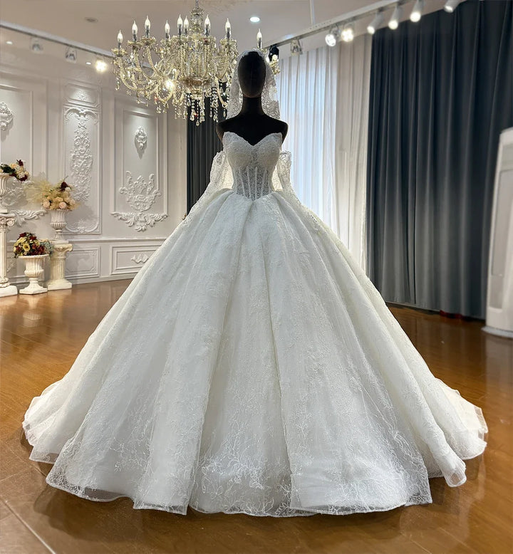 Luxury Sweetheart Princess Bridal Gown