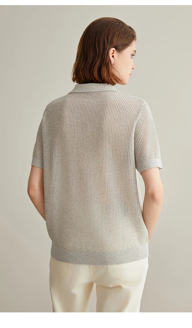 Linen Silk Pullover Sweater