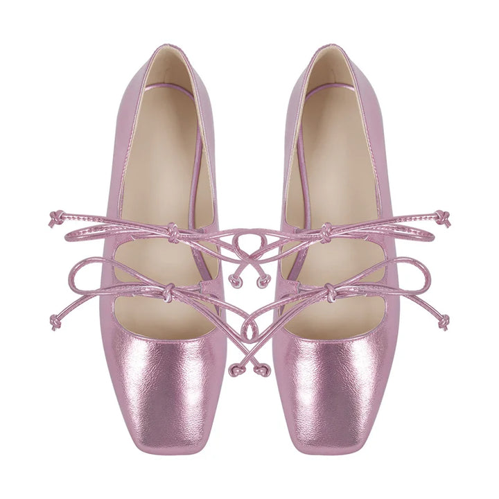 Square Toe Mary Jane Strap Shoes