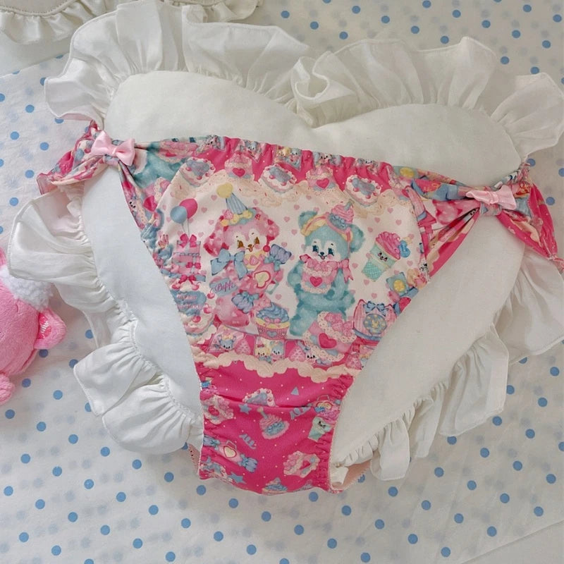 Lovely Printed Girl's Ruffle Panties