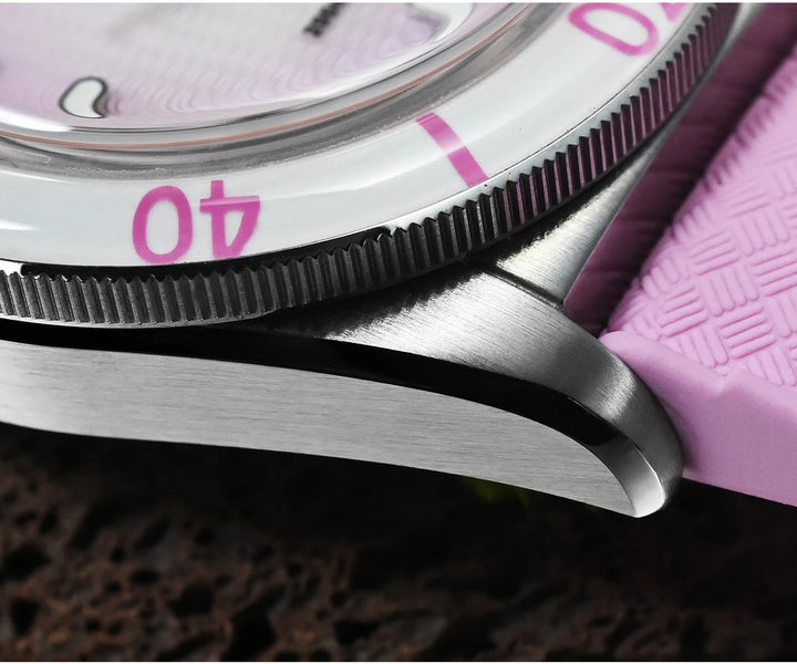 Refined Guilloche MOP Dial Wristwatch