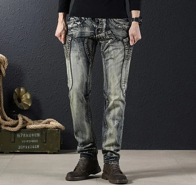 Low Rise Cowboy Jeans Pants