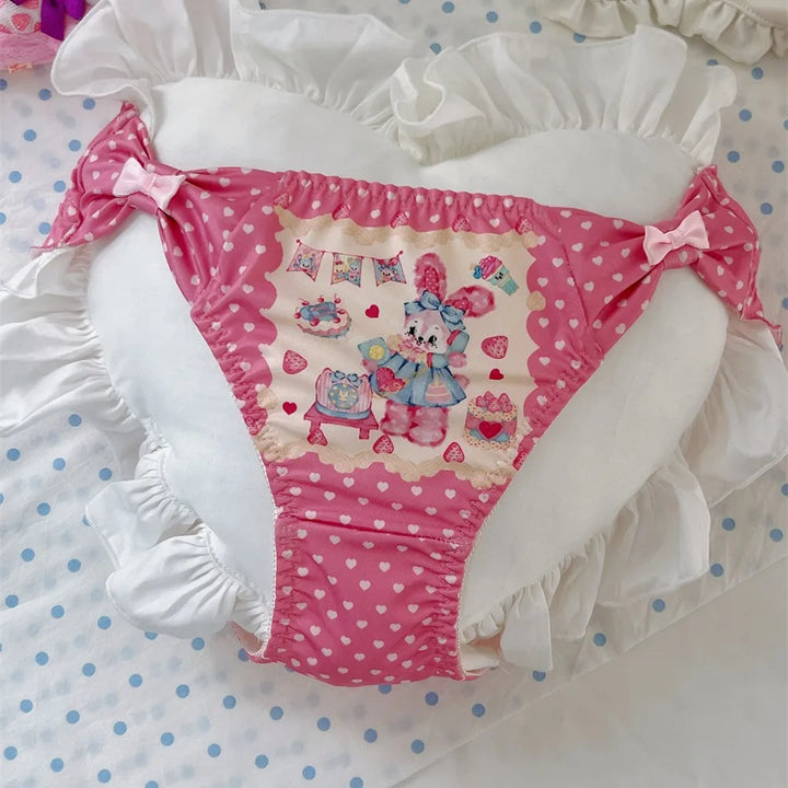 Lovely Printed Girl's Ruffle Panties
