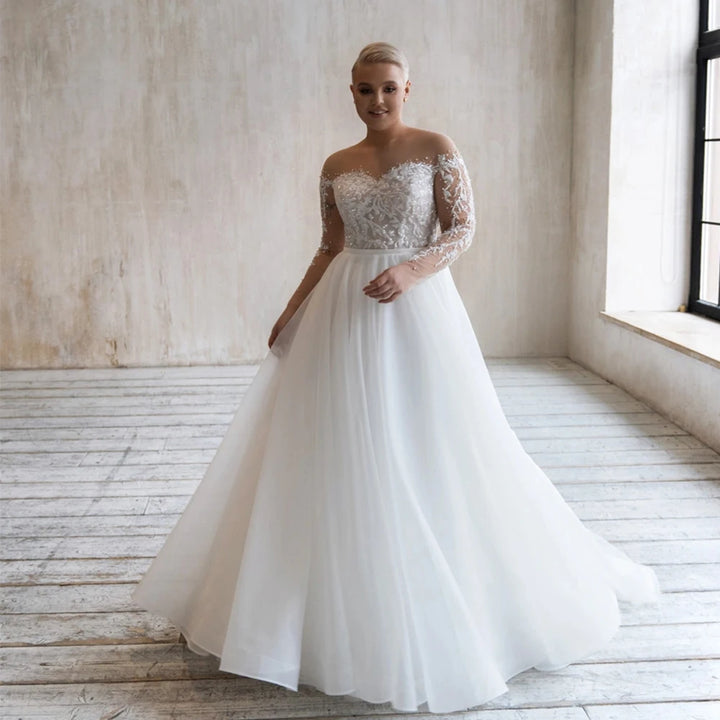 Lovely Soft Tulle Wedding Gown