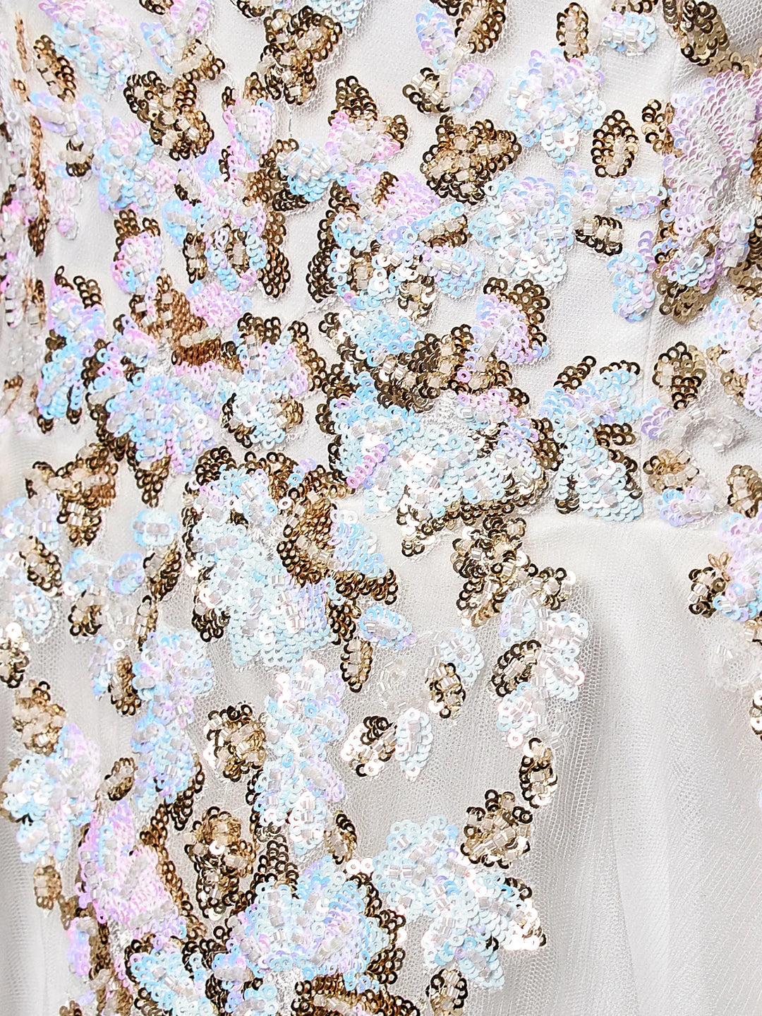 Regal Sequins Embroidered Wedding Dress