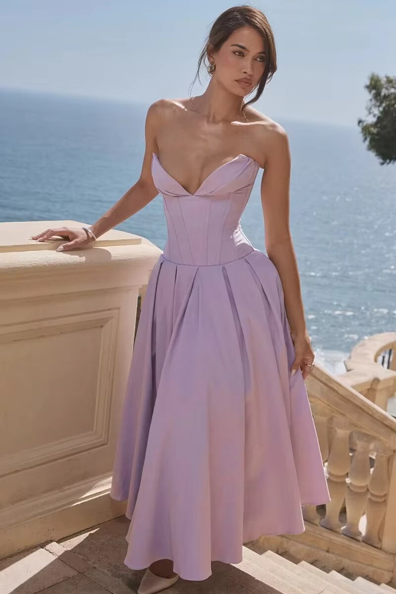 New Vision Elegant Strapless Dress