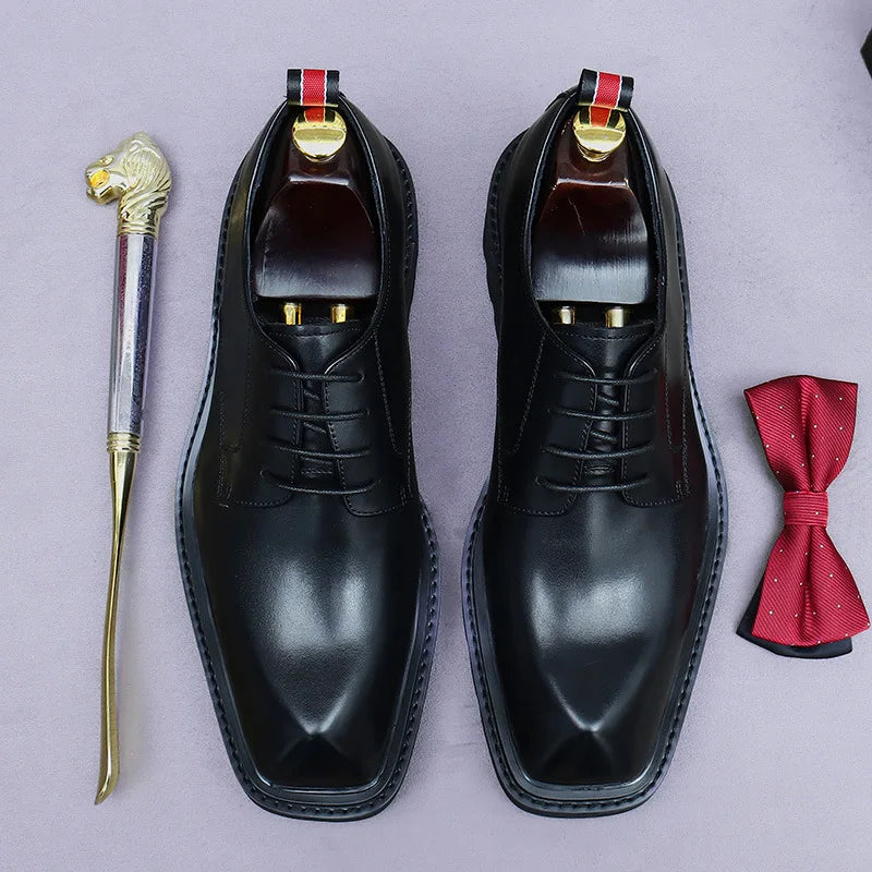 High-End Round Toe Formal Shoes