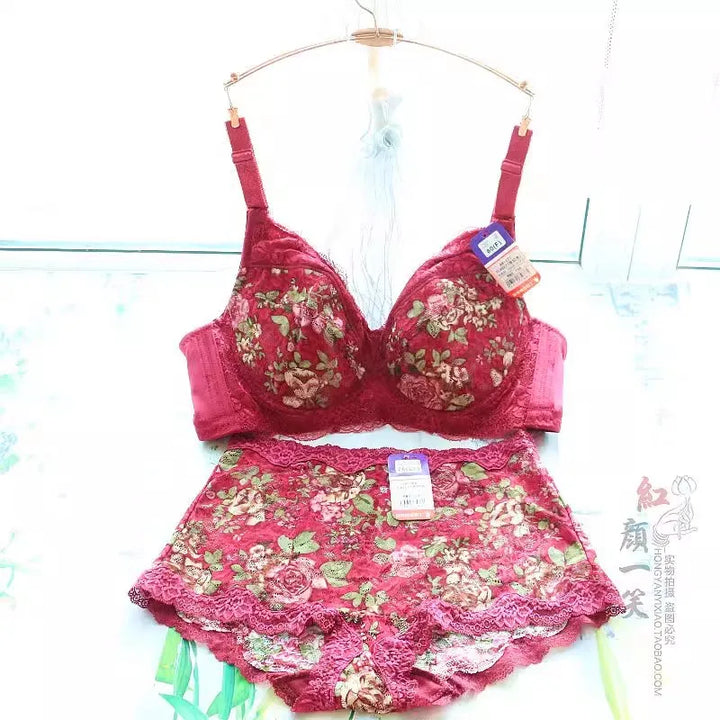 Stunning Plus Size Embroidery Bra