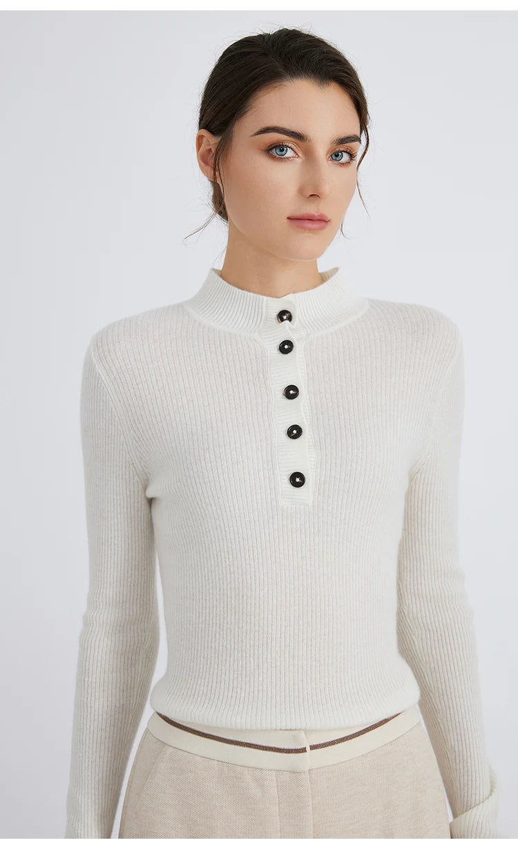 Smart Cashmere Half Turtleneck Jumper