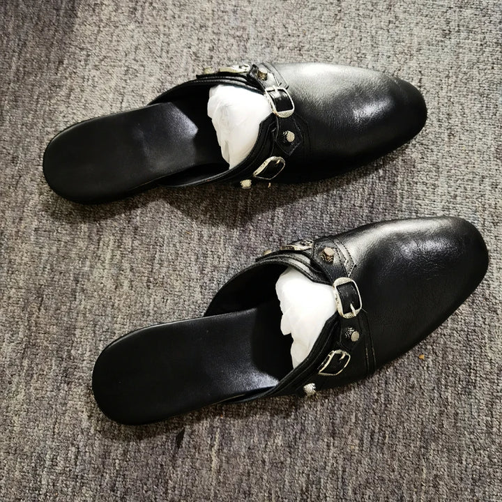 Classic Square Toes Half Slippers