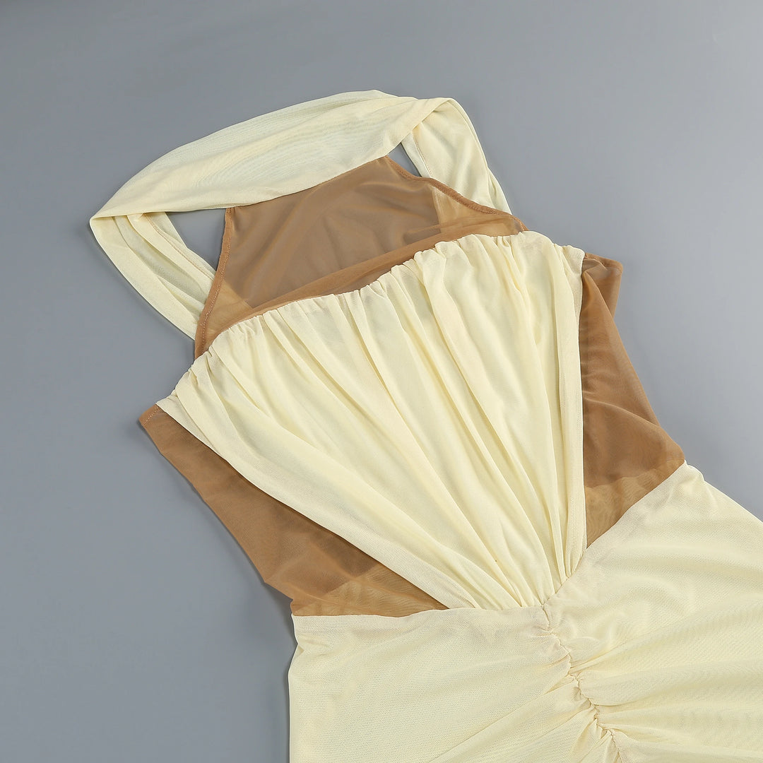 High-End Waist-see Through Evening Gown