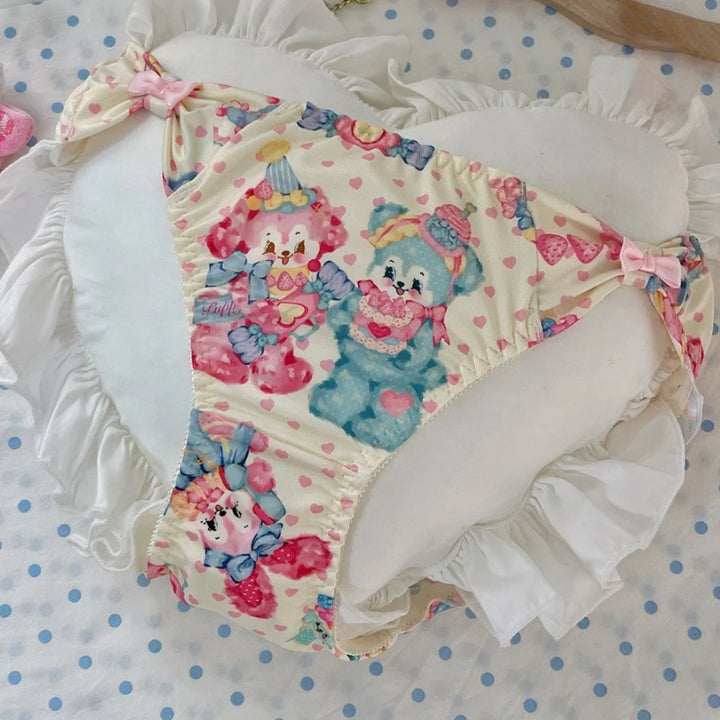 Lovely Printed Girl's Ruffle Panties