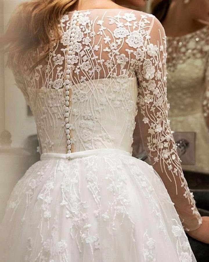 Charming V-neck Wedding Dress