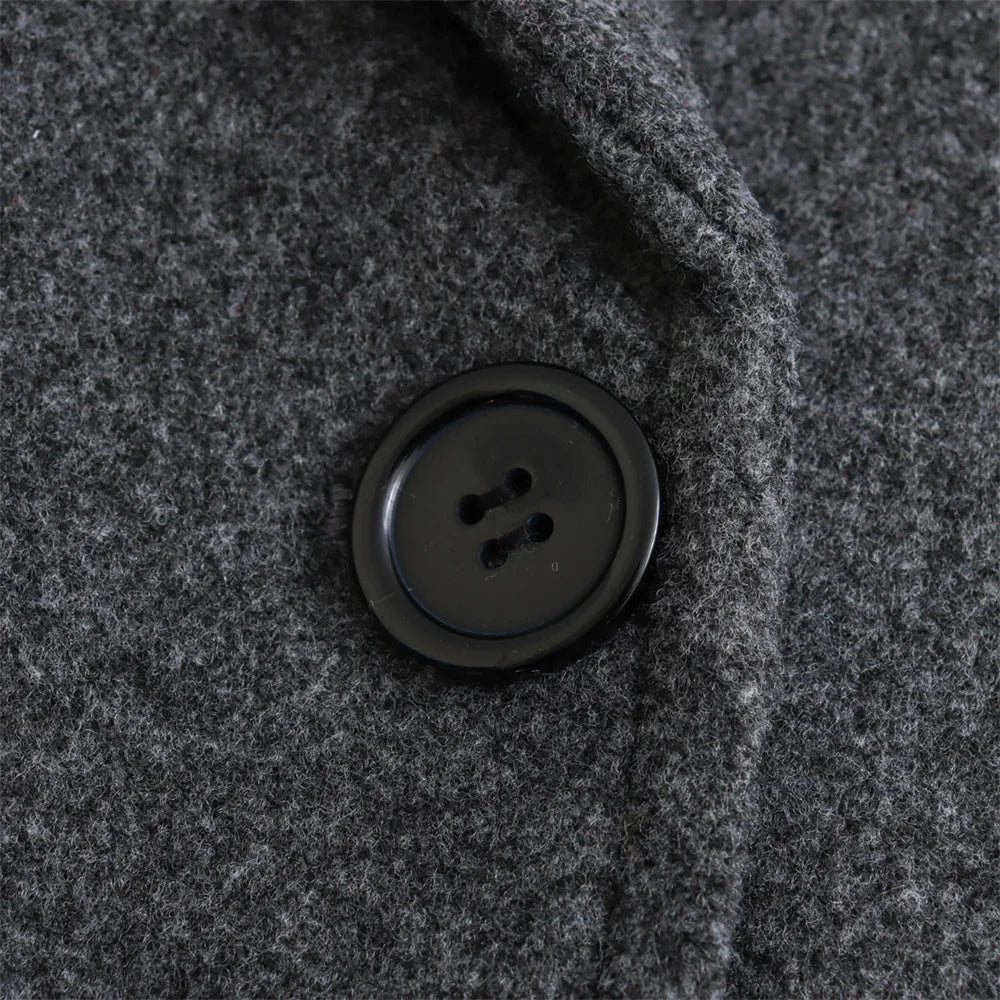 Luxury Double-breasted Loose Coat