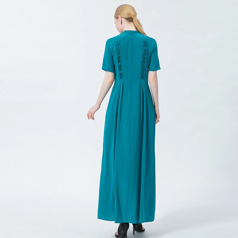 Three-dimensional Real Silk Dress