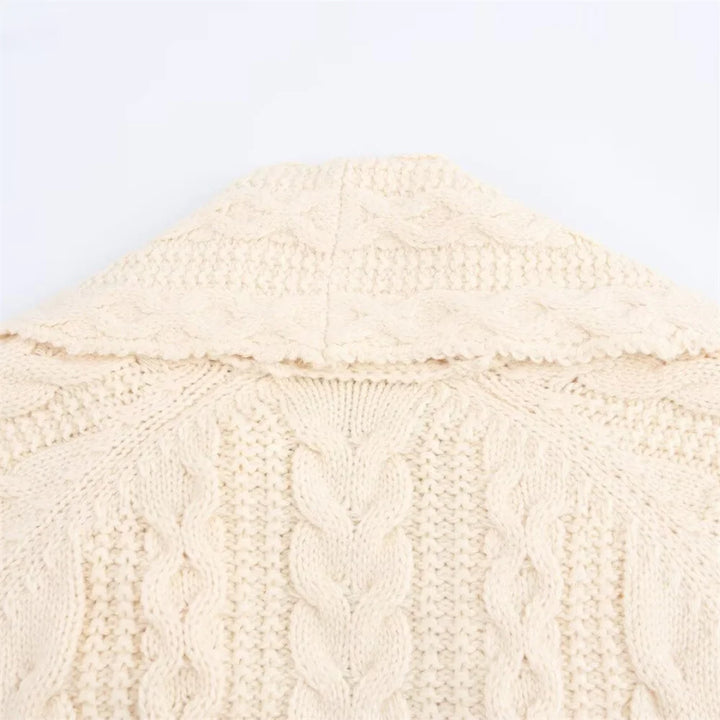 Refined Knitted Mid-Length Coat