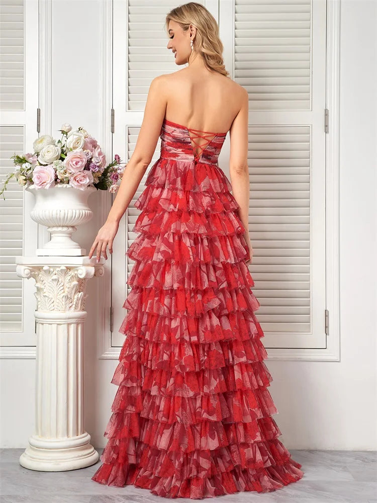 You're All Heart Strapless Cocktail Dress