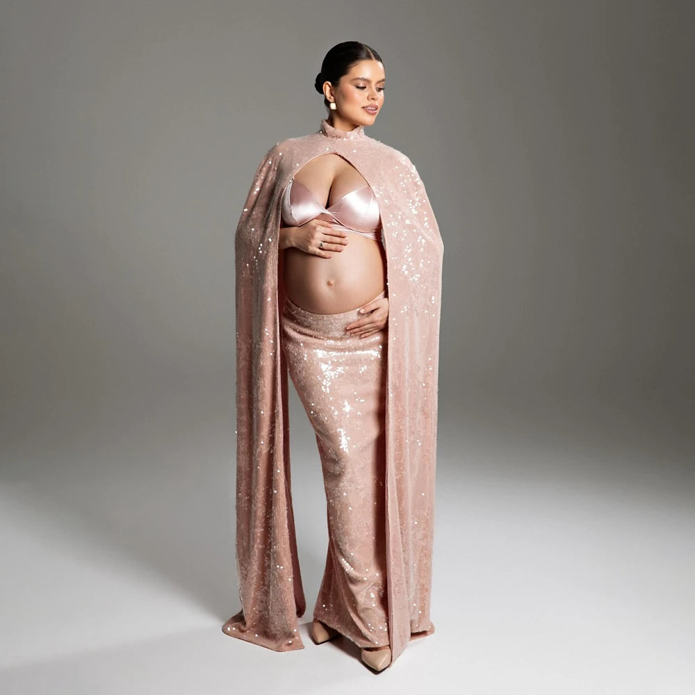 Elegant Sleeveless Pregnancy Photography Dress