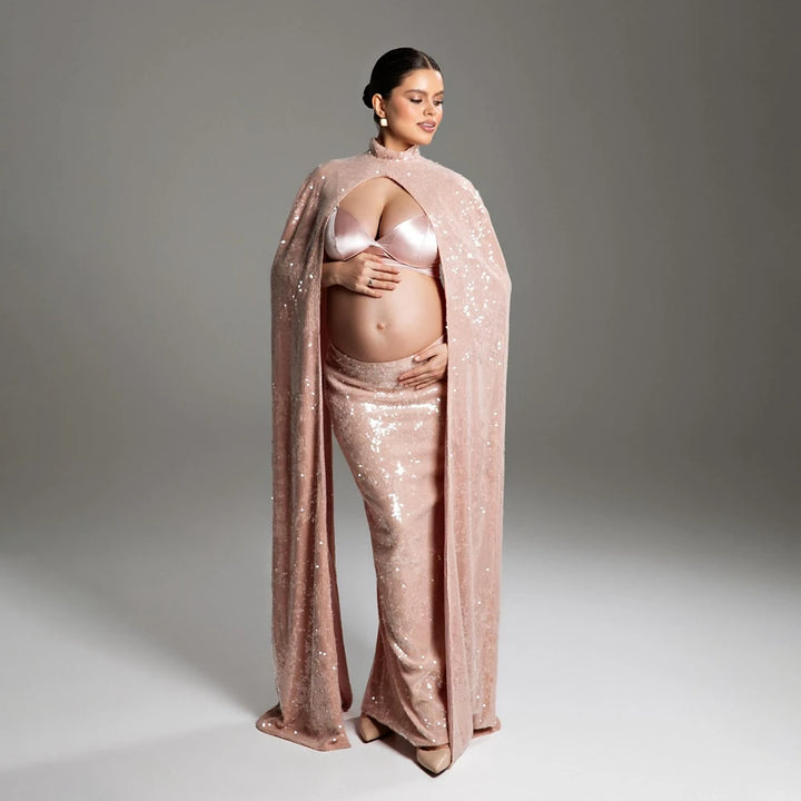 Elegant Sleeveless Pregnancy Photography Dress
