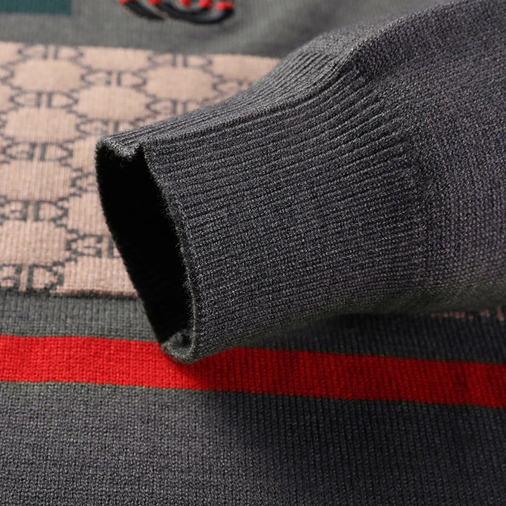 Versatile Striped Knitted Sweater