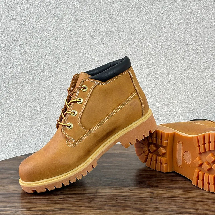 Handmade Retro Leather Hiking Shoes