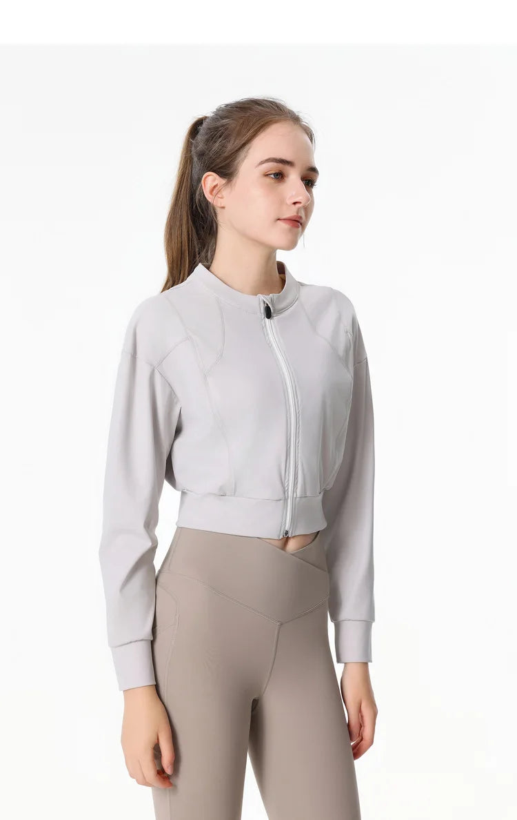 Slim Fit Zipper Sports Jacket