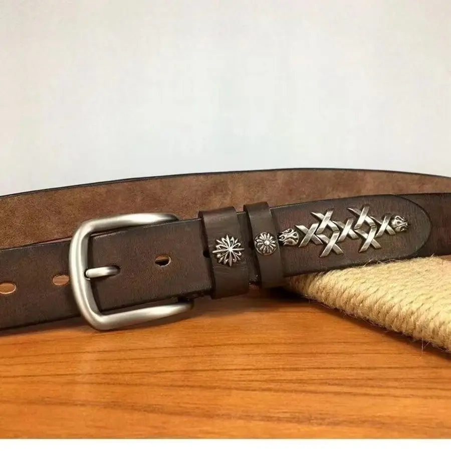 Genuine Cowhide Leather Casual Wear Belt