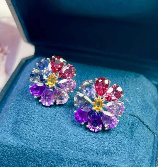 Light Luxury Natural Peridot Earrings