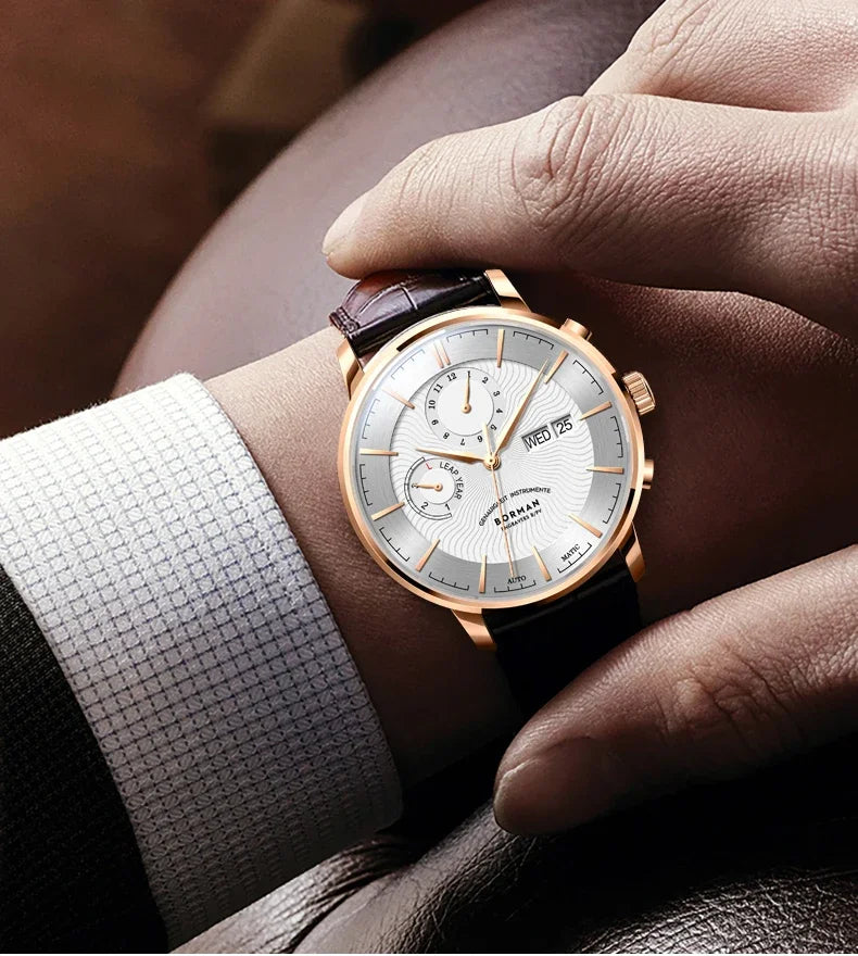 Sapphire Crystal Automatic Wristwatch