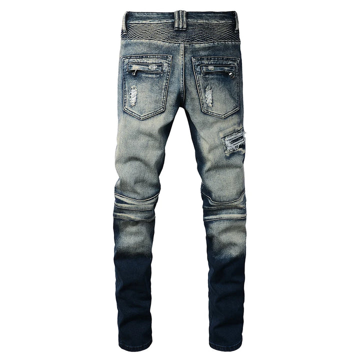High Quality Holes Ripped Denim Jeans Pants