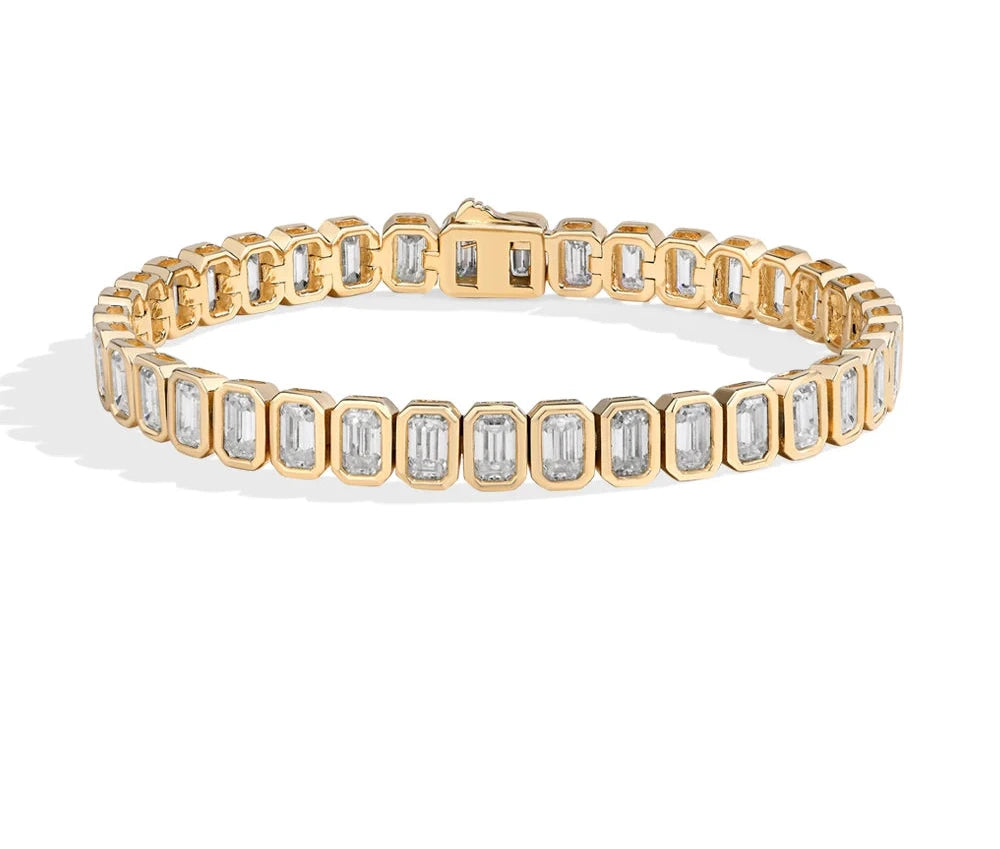 Refined Zirconia Sterling Bracelet