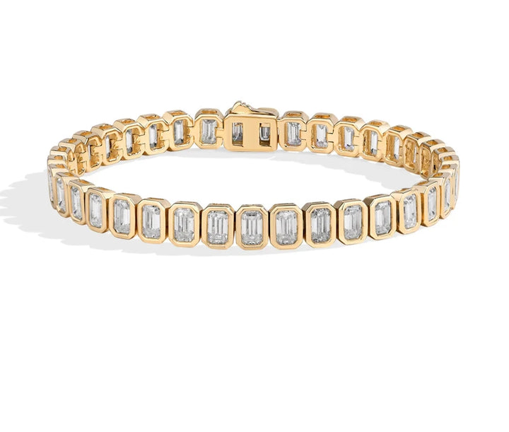Refined Zirconia Sterling Bracelet