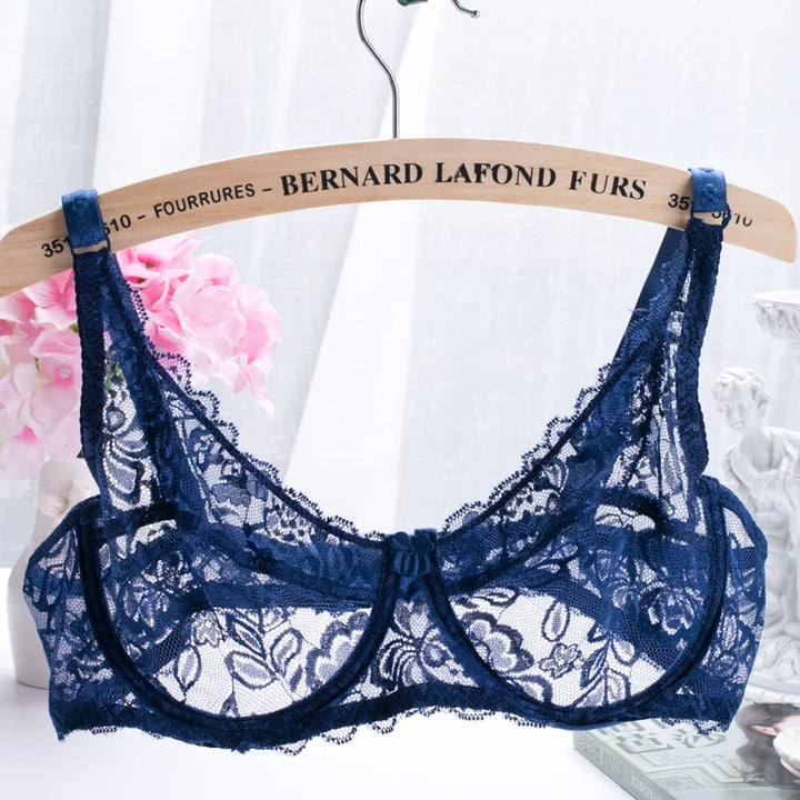 Lace Embroidery Push-Up Bralette