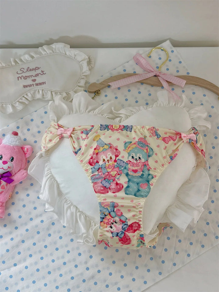 Lovely Printed Girl's Ruffle Panties