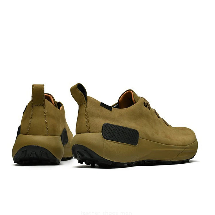 Trendy Lightweight Real Leather Sneakers