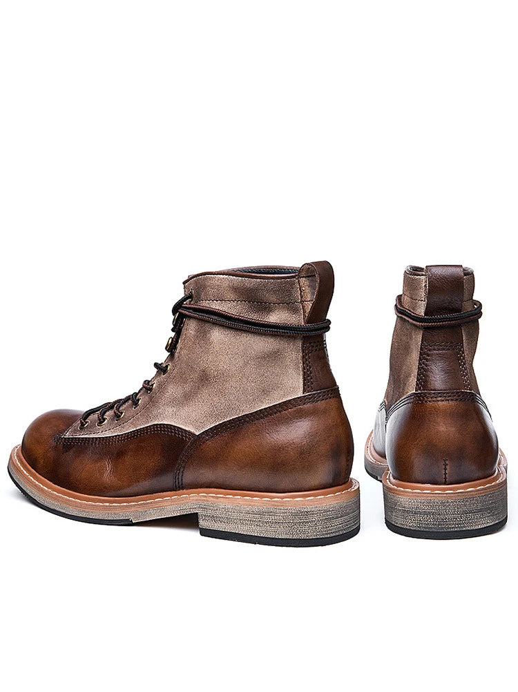 British Style Retro Thick Biker Boots