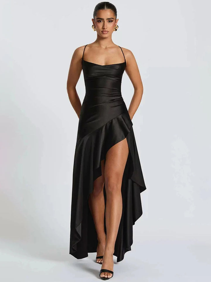 Glamorous Thigh High Split Maxi Dress