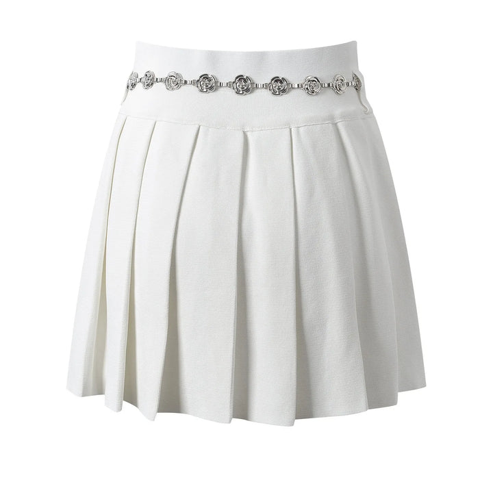 All-matched A-Line Pleated Mini Skirt