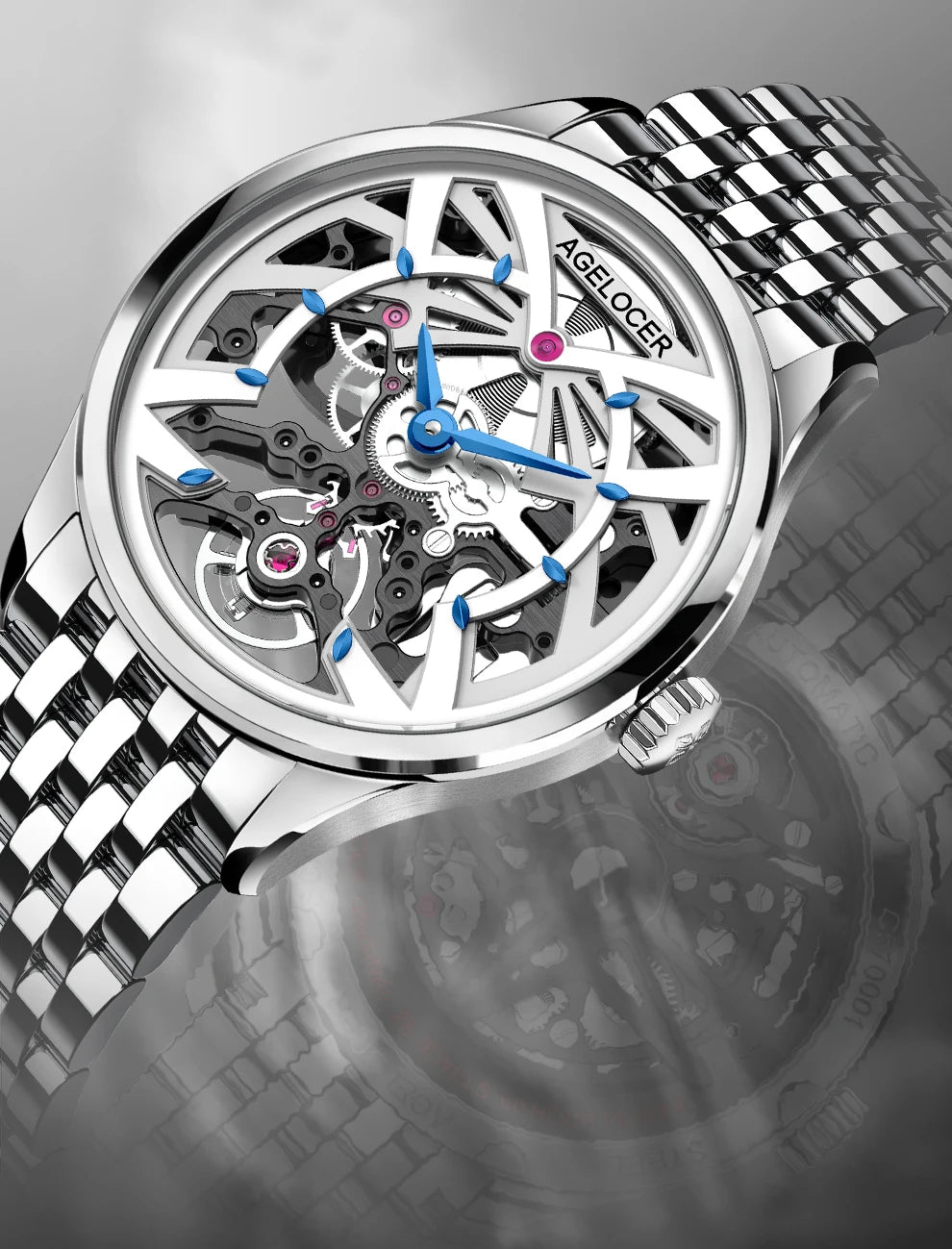 Luxury Double-sided Hollow Mechanical Watch