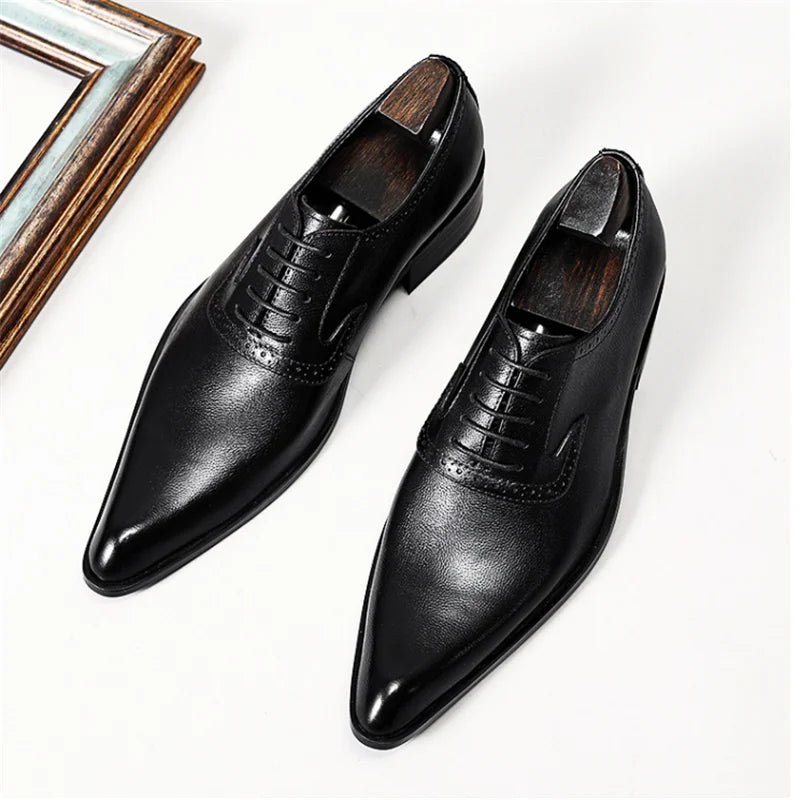 Regal Pointed Toe Leather Dress Shoes