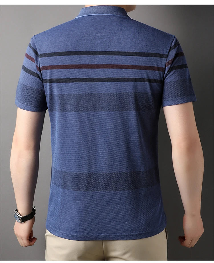 Smart Striped Men's Polo T-Shirts