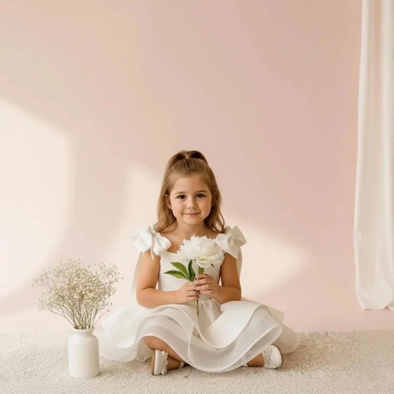 Beautiful Fluffy Bow Baby Girl&
