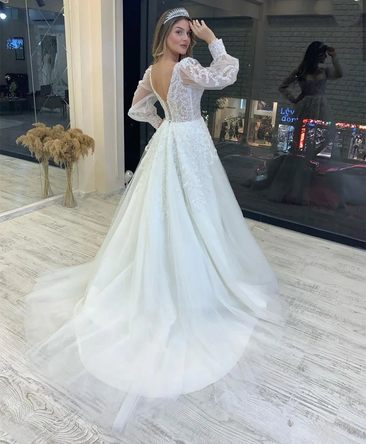 Sweep Train Wedding Dress
